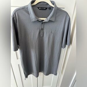 Travis Mathew Dark Gray Polo Shirt size large